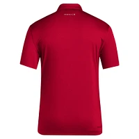 Men's adidas Red Louisville Cardinals 2024 Coaches AEROREADY Polo
