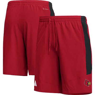 Short adidas Louisville Cardinals AEROREADY rouge pour homme