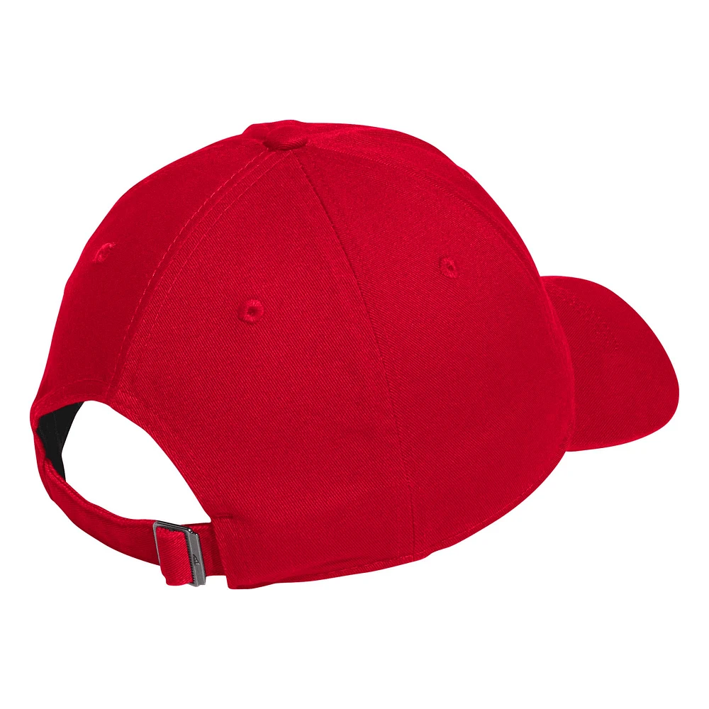 Men's adidas Red Louisville Cardinals Locker Room Wordmark Slouch Adjustable Hat