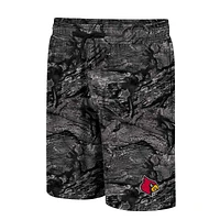 Men's Colosseum Charcoal Louisville Cardinals Realtree Aspect Ohana Swim Shorts