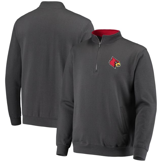 Veste Colosseum Charcoal Louisville Cardinals Tortugas Logo Quarter-Zip pour homme