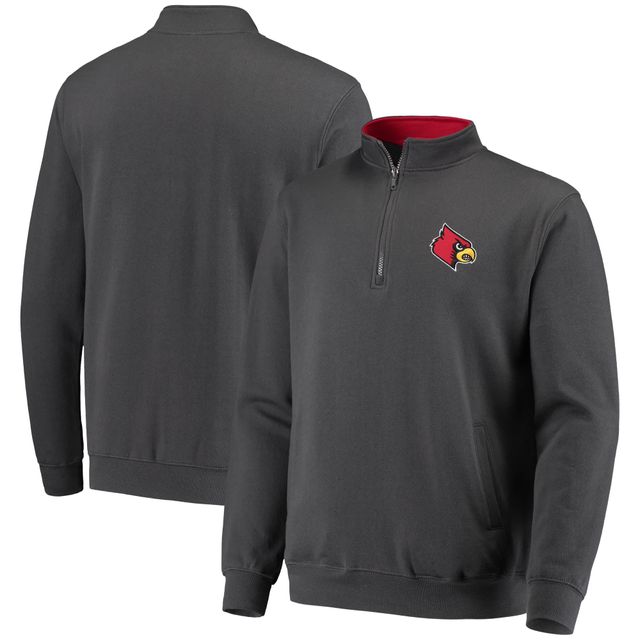 Veste Colosseum Charcoal Louisville Cardinals Tortugas Logo Quarter-Zip pour homme