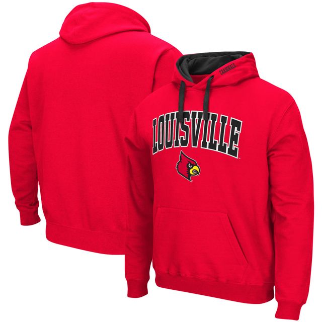 Sweat à capuche Colosseum Red Louisville Cardinals Big & Tall Arch Logo 2.0 pour homme