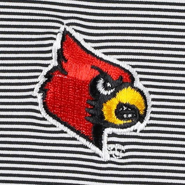 Polo en jersey à rayures Jubilee Louisville Cardinals pour homme Peter Millar noir