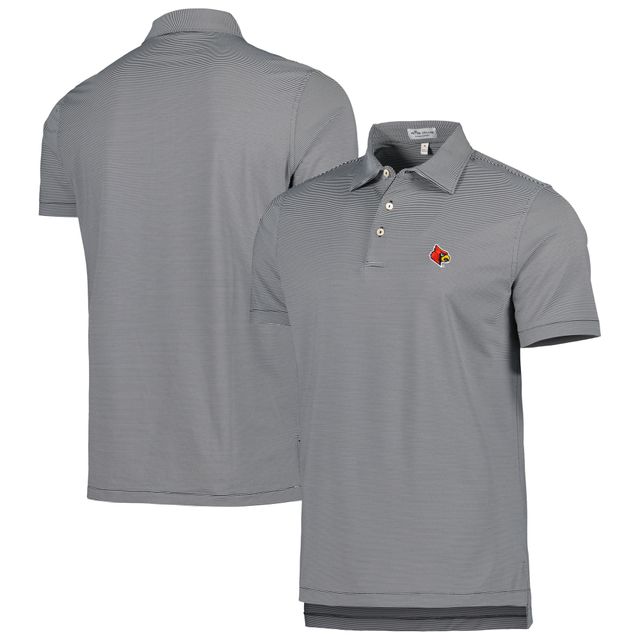 Polo en jersey à rayures Jubilee Louisville Cardinals pour homme Peter Millar noir