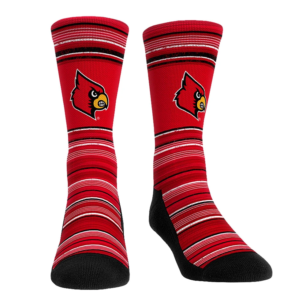 Men's Rock Em Socks Louisville Cardinals Primary Crew & Boxer Briefs Combo Pack