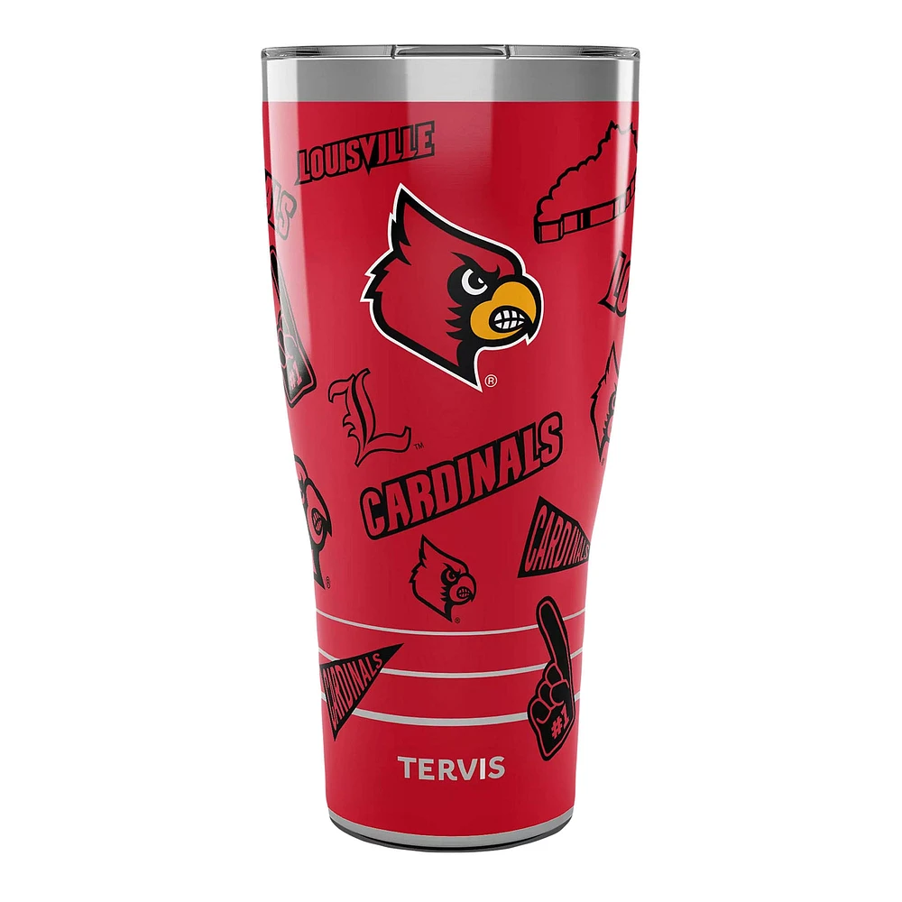 Gobelet Tervis Louisville Cardinals de 30 oz avec couvercle coulissant