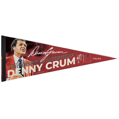 WinCraft Louisville Cardinals 12" x 30" Fanion Premium Denny Crum Legacy Collection