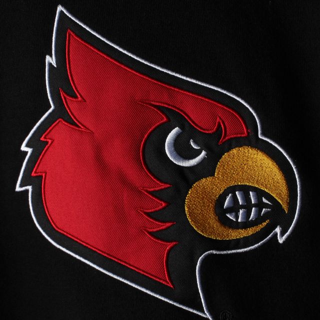 Chandail à capuchon noir gros logo Louisville Cardinals pour jeune