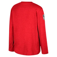 Youth Colosseum Heather Red Louisville Cardinals OHT Military Appreciation Oorah Long Sleeve T-Shirt