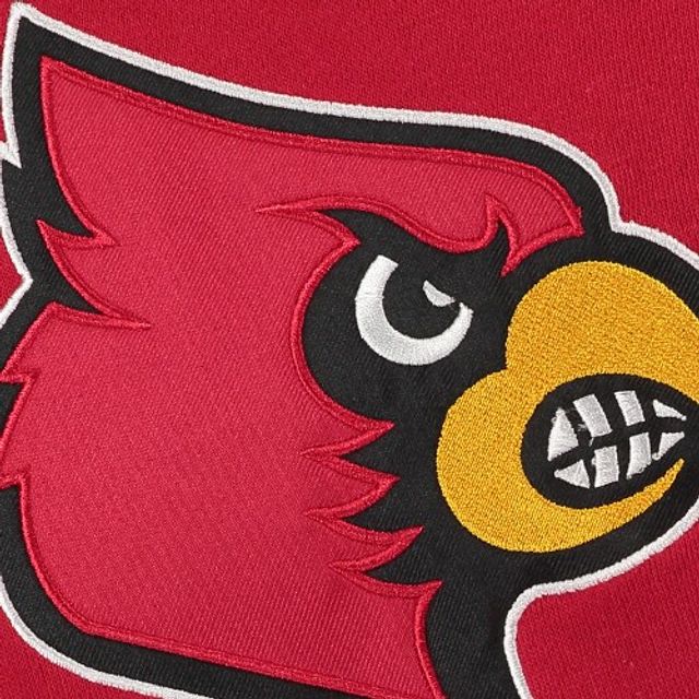 Chandail à capuchon gros logo des Cardinals de Louisville pour jeunes Stadium Athletic rouge
