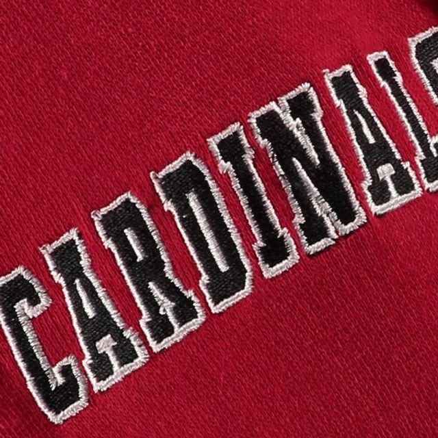 Chandail à capuchon gros logo des Cardinals de Louisville pour jeunes Stadium Athletic rouge