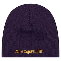Infant New Era  Purple LSU Tigers Mini Fan Beanie