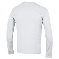 Men's Champion  White LSU Tigers Arch Over Logo Long Sleeve T-Shirt