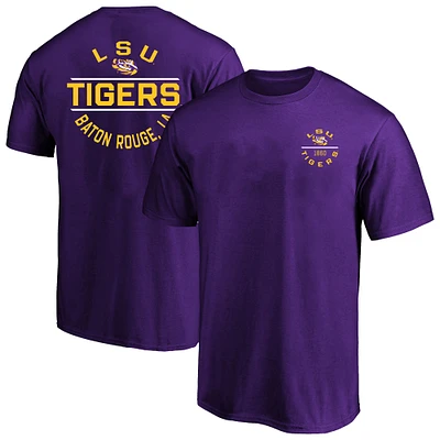 T-shirt violet Fanatics pour hommes LSU Tigers Big & Tall Fast Break 2 Hit