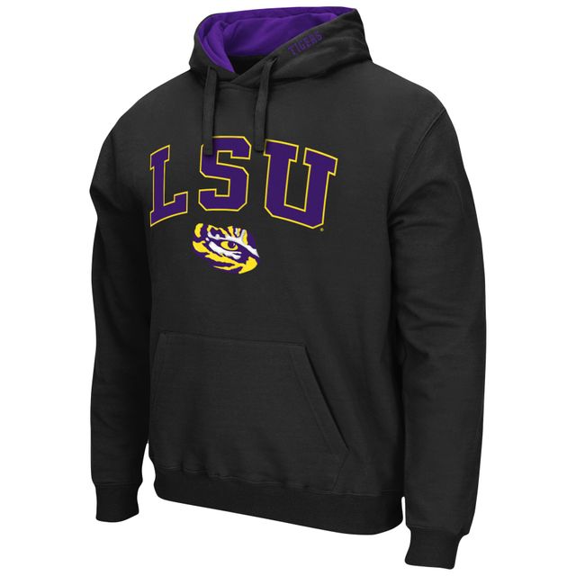 Sweat à capuche Colosseum noir LSU Tigers Arch & Logo 3.0 pour hommes