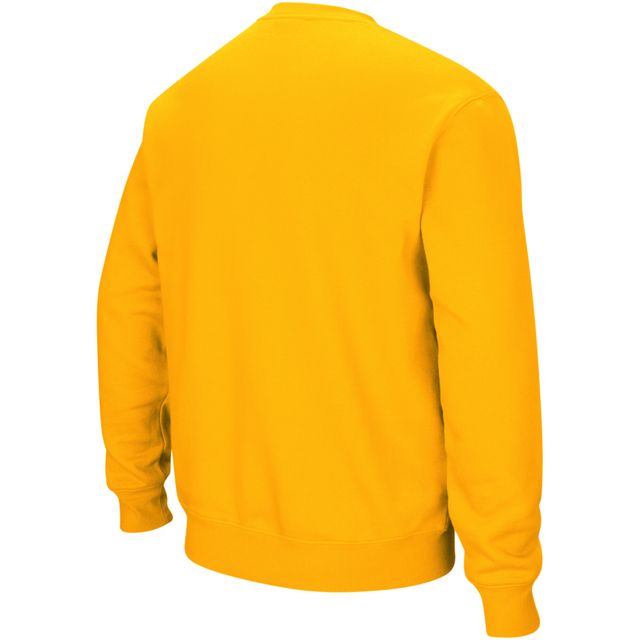 Colosseum Gold LSU Tigers Arch & Logo Crew Neck Sweat-shirt pour homme