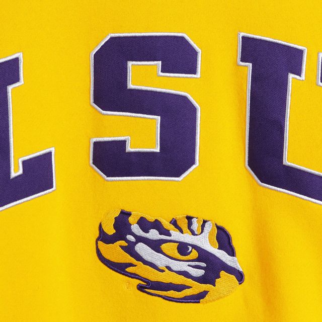 Colosseum Gold LSU Tigers Arch & Logo Crew Neck Sweat-shirt pour homme