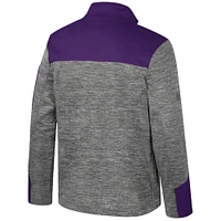 Men's Colosseum  Gray/Purple LSU Tigers Guard Full-Zip Jacket