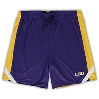 Men's Colosseum Purple/Gold LSU Tigers Big & Tall Team Reversible Shorts