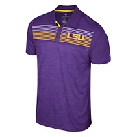 Men's Colosseum Purple LSU Tigers Big & Tall Langmore Polo