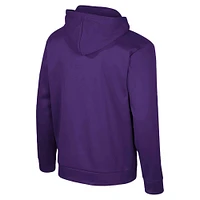 Sweat à capuche zippé 1/4 Colosseum Purple LSU Tigers pour hommes