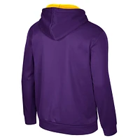 Men's Colosseum Purple LSU Tigers Reese Pullover Hoodie