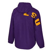 Men's Colosseum  Purple LSU Tigers Reloaded Anorak Half-Zip Jacket
