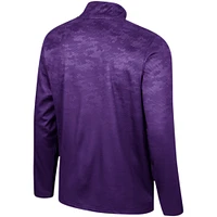 Men's Colosseum  Purple LSU Tigers The Machine Half-Zip Jacket