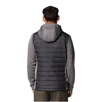 Men's Columbia  Charcoal/Gray LSU Tigers Out-Shield Hybrid Full-Zip Hoodie Jacket