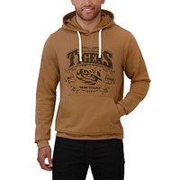 Men's Darius Rucker Collection by Fanatics Tan LSU Tigers Camp Fleece Tri-Blend Pullover Hoodie