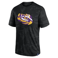 Men's Fanatics  Black LSU Tigers Camo Logo T-Shirt