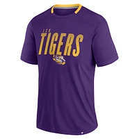Men's Fanatics Purple LSU Tigers Defender Fade Slant T-Shirt