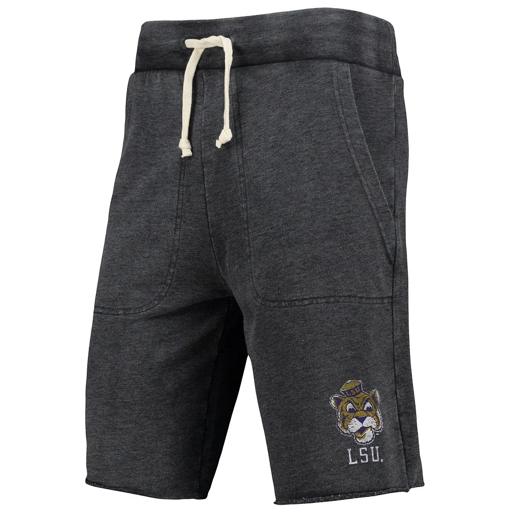 Short de salon LSU Tigers Victory pour homme Alternative Apparel noir chiné