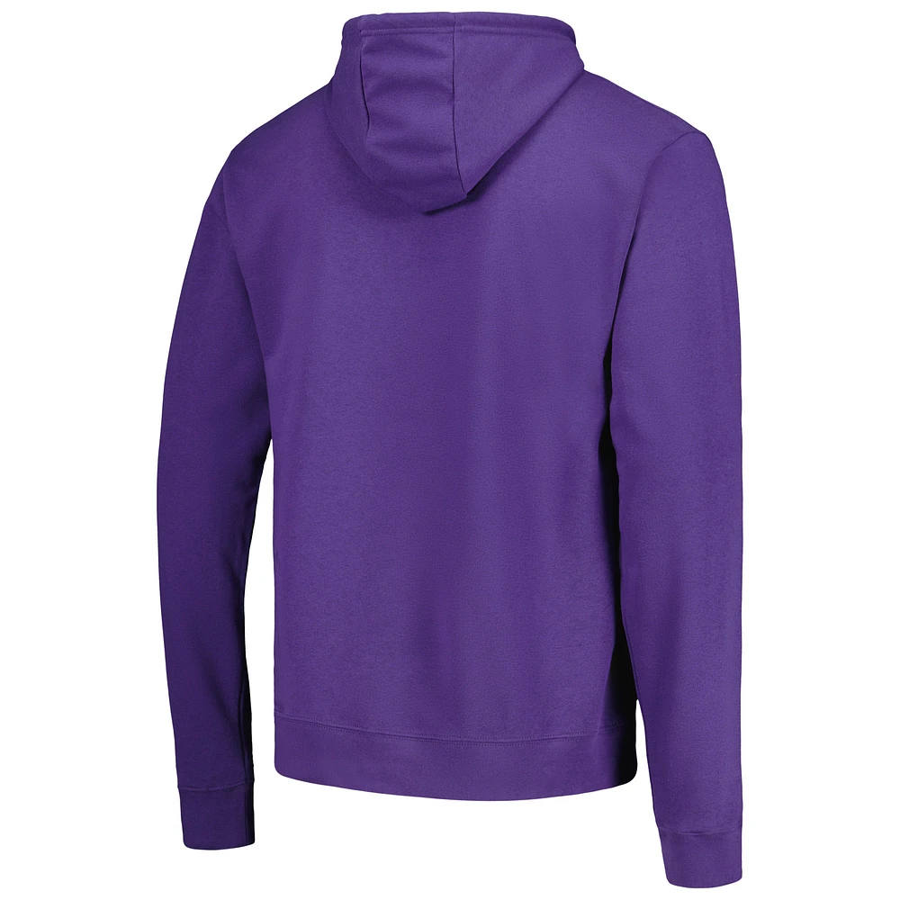 Men's League Collegiate Wear  Purple LSU Tigers Bendy Arch Essential Pullover Hoodie