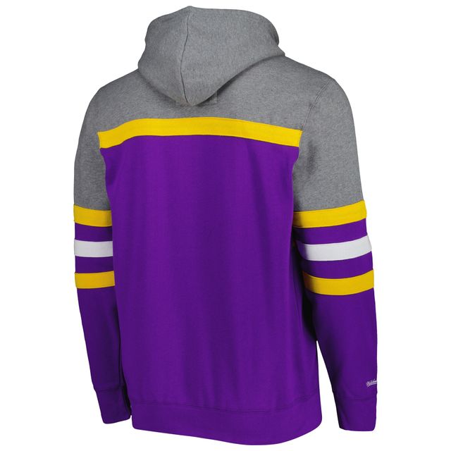 Sweat à capuche violet Mitchell & Ness LSU Tigers Head Coach pour hommes