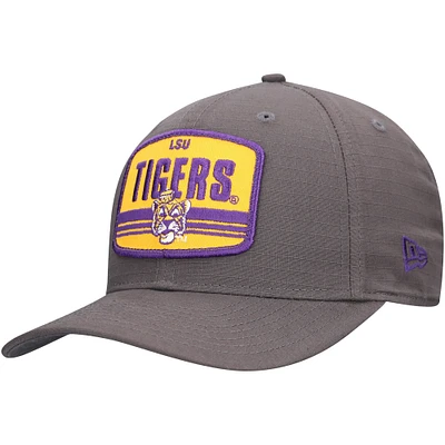 Casquette ajustable extensible à boutons-pression New Era 9SEVENTY pour homme, couleur anthracite, LSU Tigers