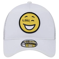 Casquette réglable blanche LSU Tigers Wink Foam Trucker New Era pour hommes