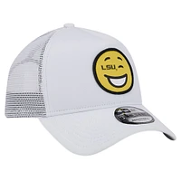 Casquette réglable blanche LSU Tigers Wink Foam Trucker New Era pour hommes