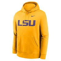 Men's Nike Gold LSU Tigers Primetime Club Fleece Pullover Hoodie