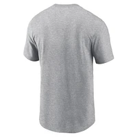 Men's Nike Heather Gray LSU Tigers Primetime Alternate Logo T-Shirt