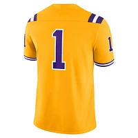 Men's Nike #1 Gold LSU Tigers Alternate Game Jersey