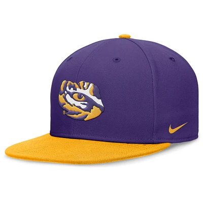 Casquette ajustée Performance LSU Tigers Nike violet/or pour homme