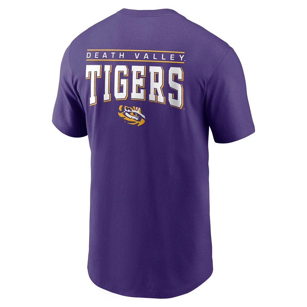 Men's Nike Purple LSU Tigers 2-Hit T-Shirt