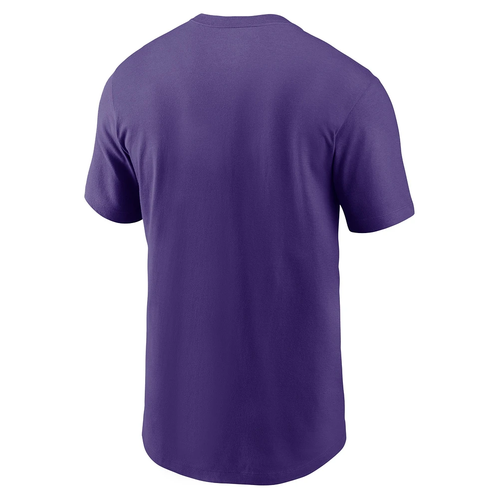 Men's Nike Purple LSU Tigers Primetime Evergreen Logo T-Shirt