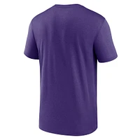 T-shirt Nike violet LSU Tigers Primetime Legend avec logo alternatif pour homme