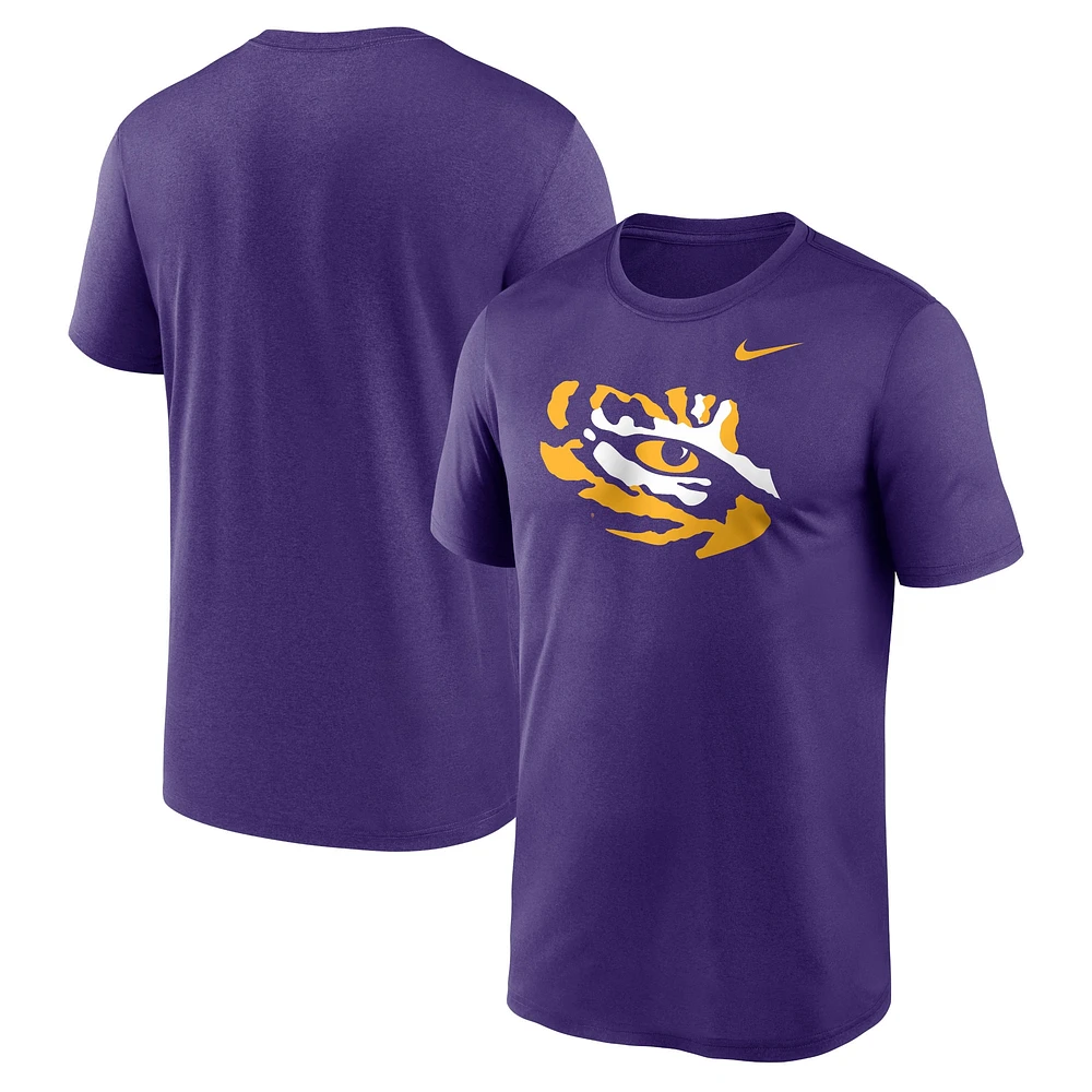 T-shirt Nike violet LSU Tigers Primetime Legend avec logo alternatif pour homme