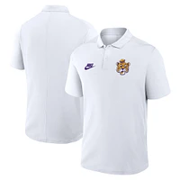 Men's Nike White LSU Tigers Primetime Victory Legacy Vault Logo Performance Polo