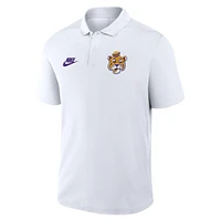 Men's Nike White LSU Tigers Primetime Victory Legacy Vault Logo Performance Polo