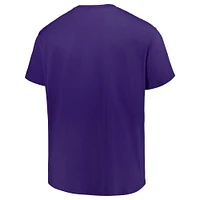 Men's Profile Purple LSU Tigers Big & Tall Color Stripe T-Shirt